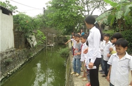 Học sinh tiểu học Hà Nội được giáo dục ý thức bảo vệ tài nguyên nước